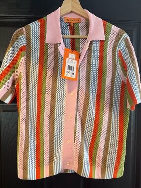 STINE GOYA Darcy stripe knit top NWT medium